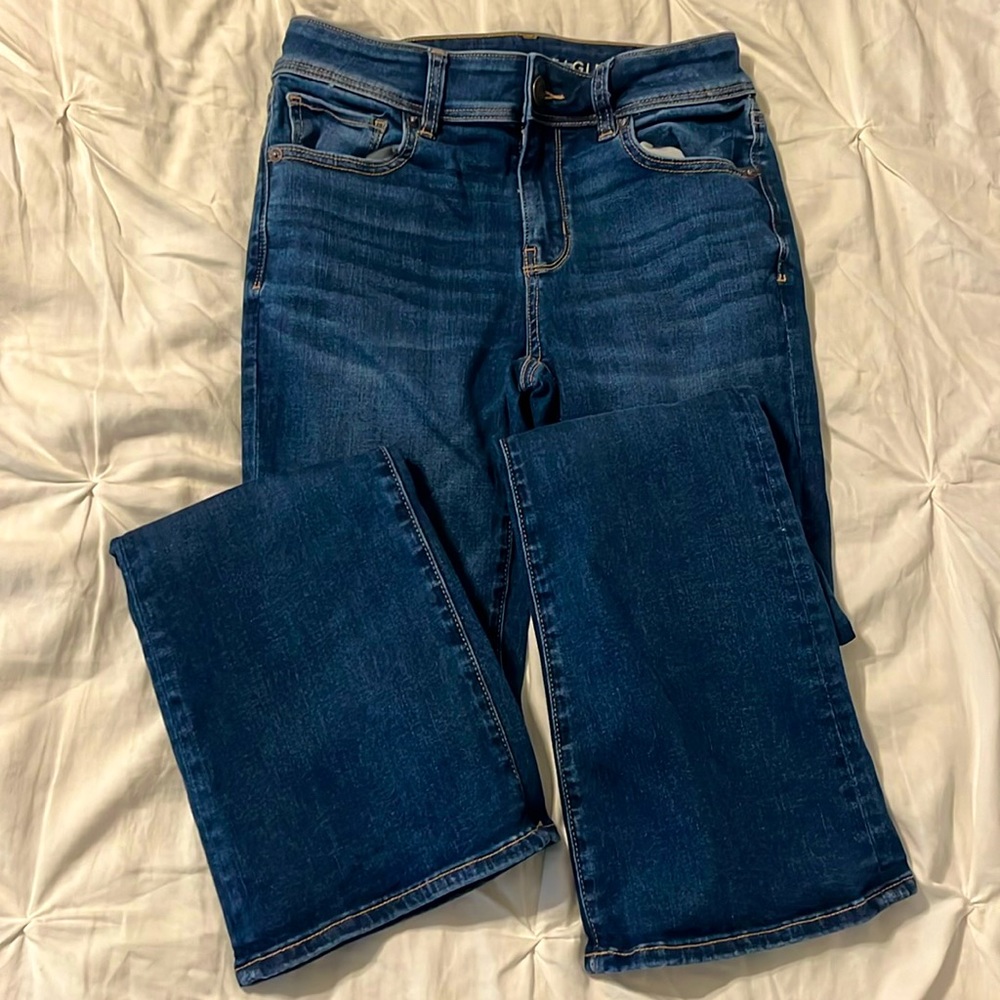 American Eagle stretch fit boot cut size 2 short